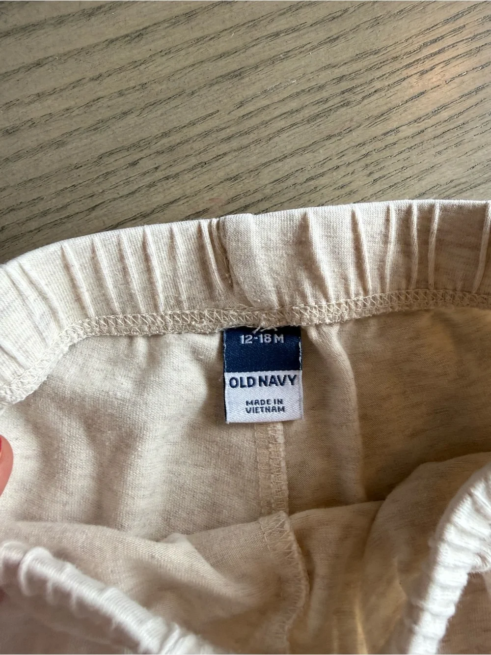 Old Navy Light Beige Kids Jogger Sweatpants